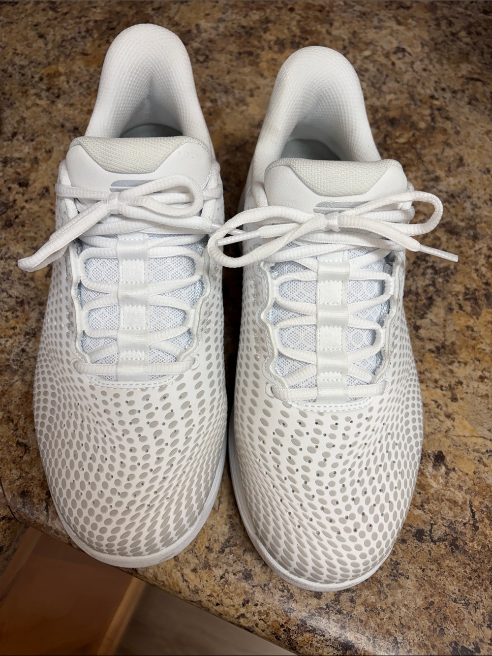 Skechers mens All-White Breathable Athletic slip-in Sneakers